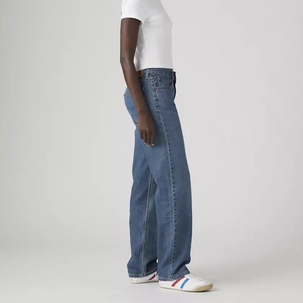 Levis low pro‎ straight Classic Blue Women's Jeans capsule staple wardrobe 26 - Picture 2 of 11